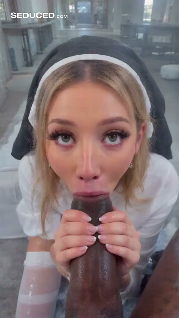 Nun Deepthroats Huge BBC in Church POV — AI Realistic
